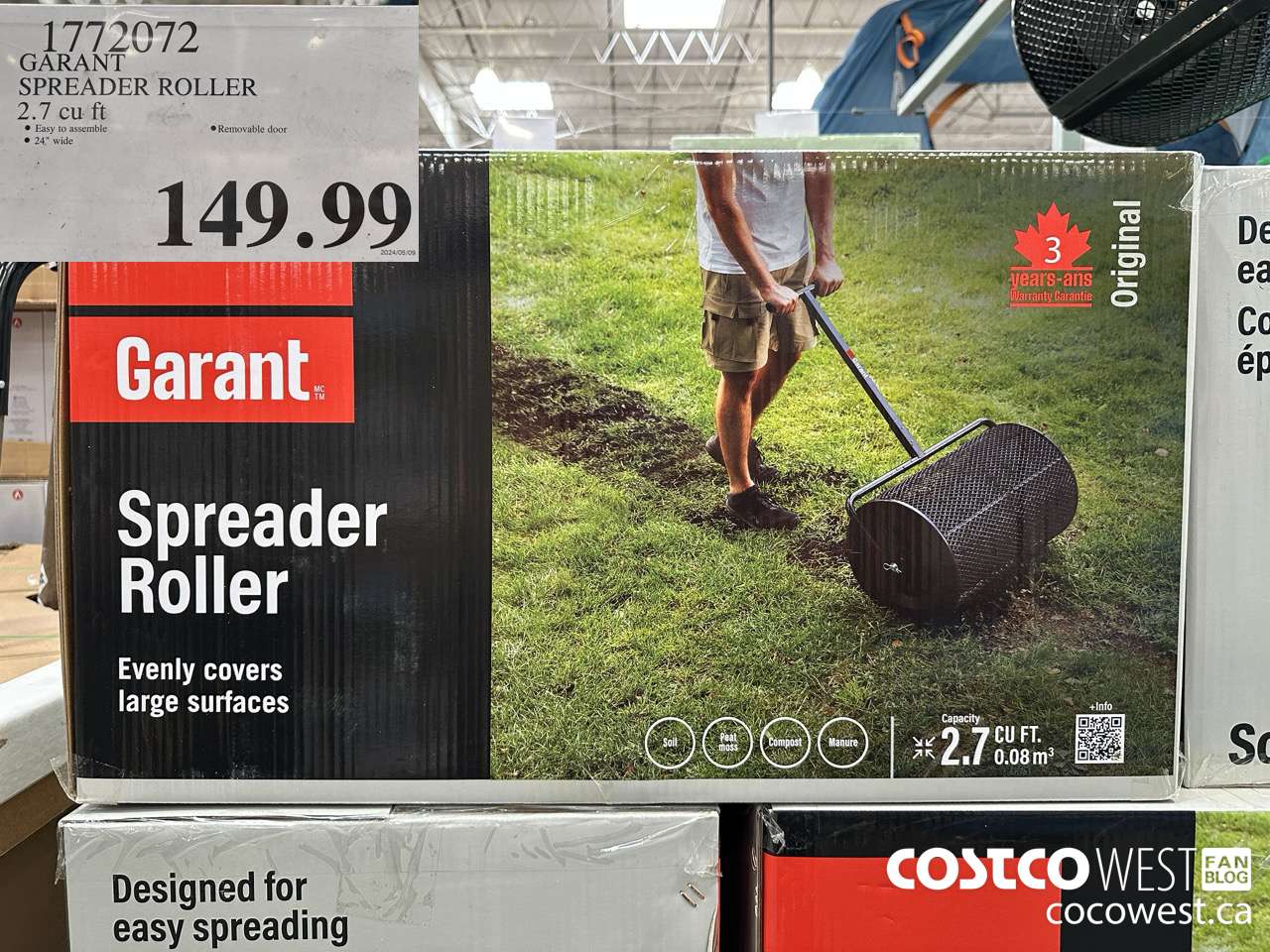 1772072 GARANT SPREADER ROLLER 2.7 CU FT $149.99