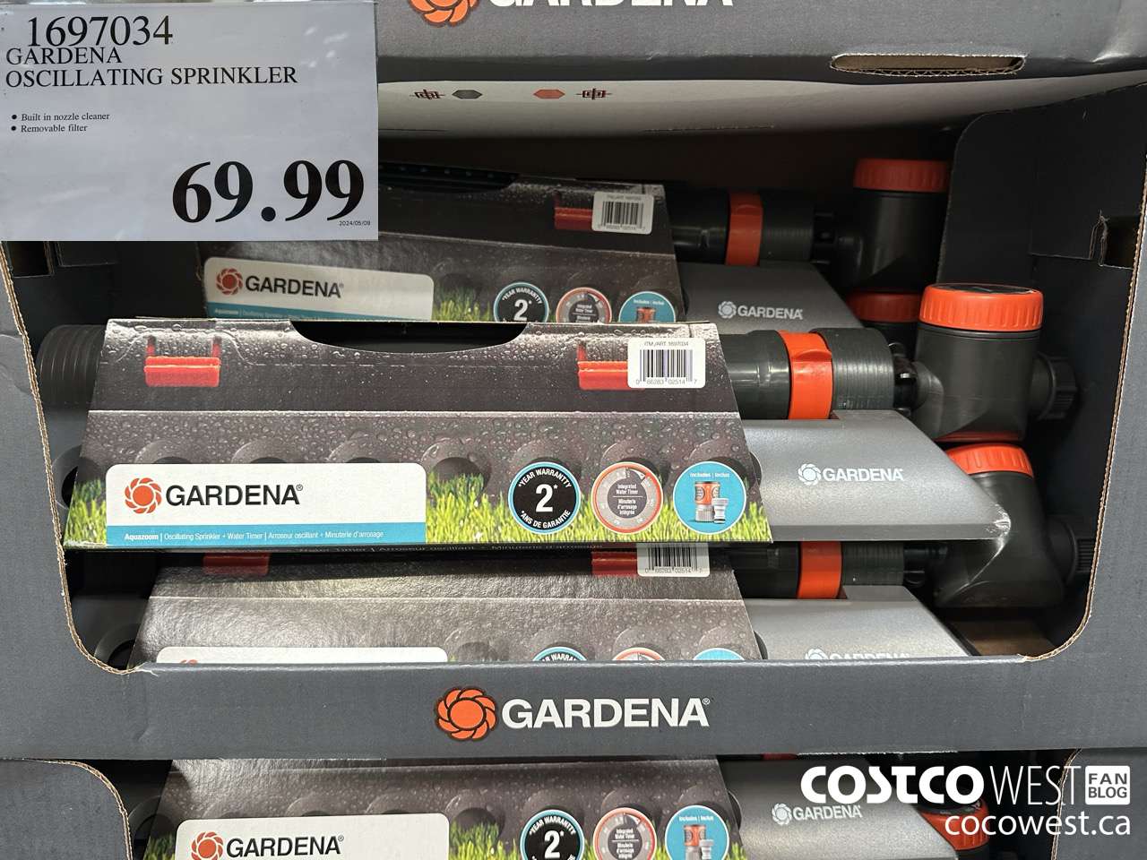 1697034 GARDENA OSCILLATING SPRINKLER $69.99