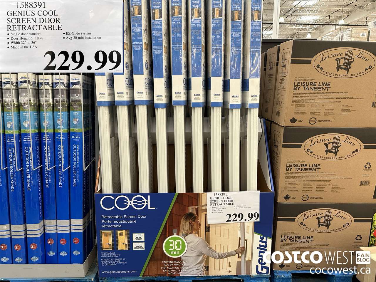 1588391 GENIUS COOL SCREEN DOOR RETRACTABLE $229.99