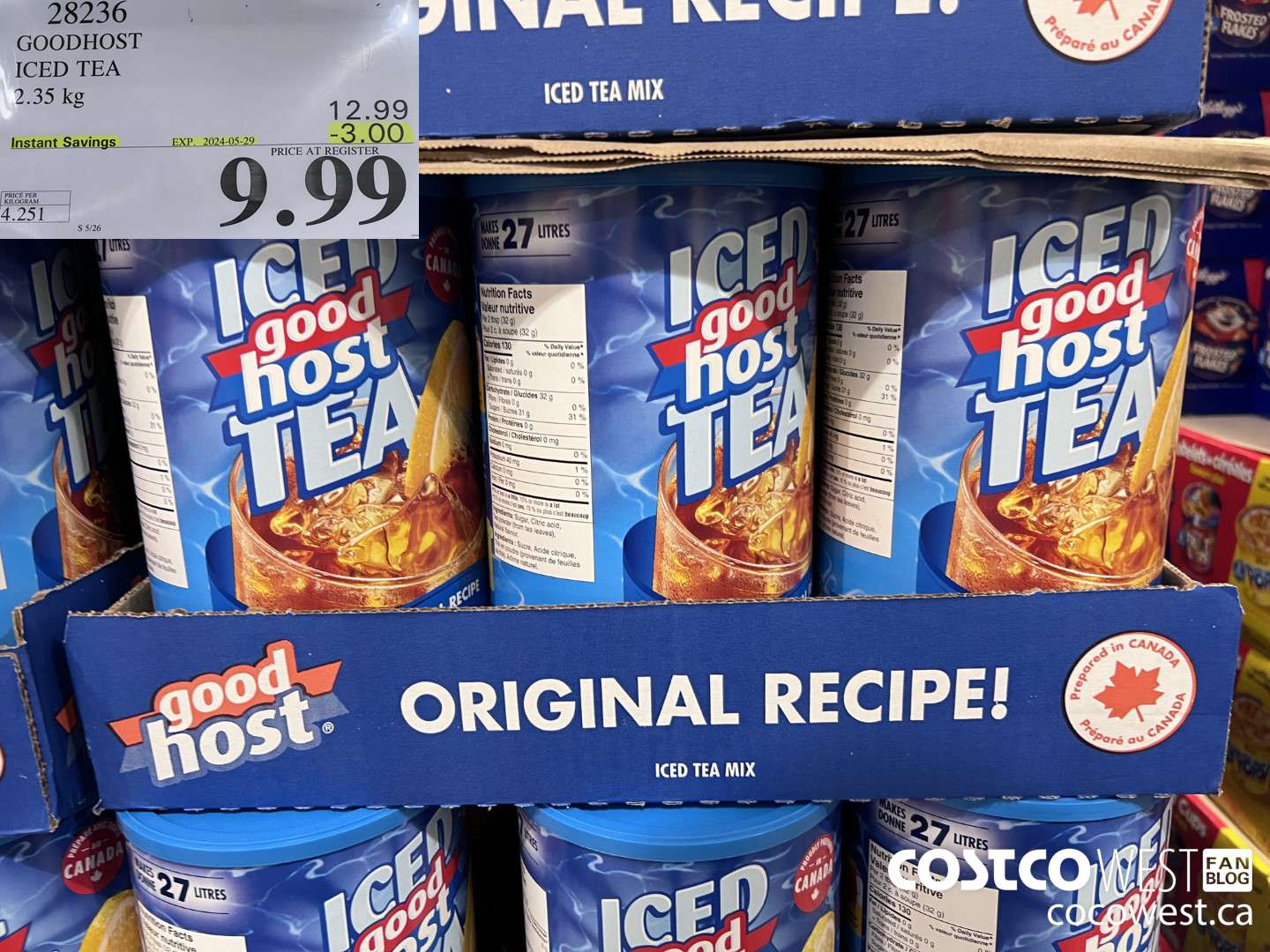 28236 GOODHOST ICED TEA 2.35 kg ($3.00 INSTANT SAVINGS EXPIRES ON 2024-05-29) $9.99