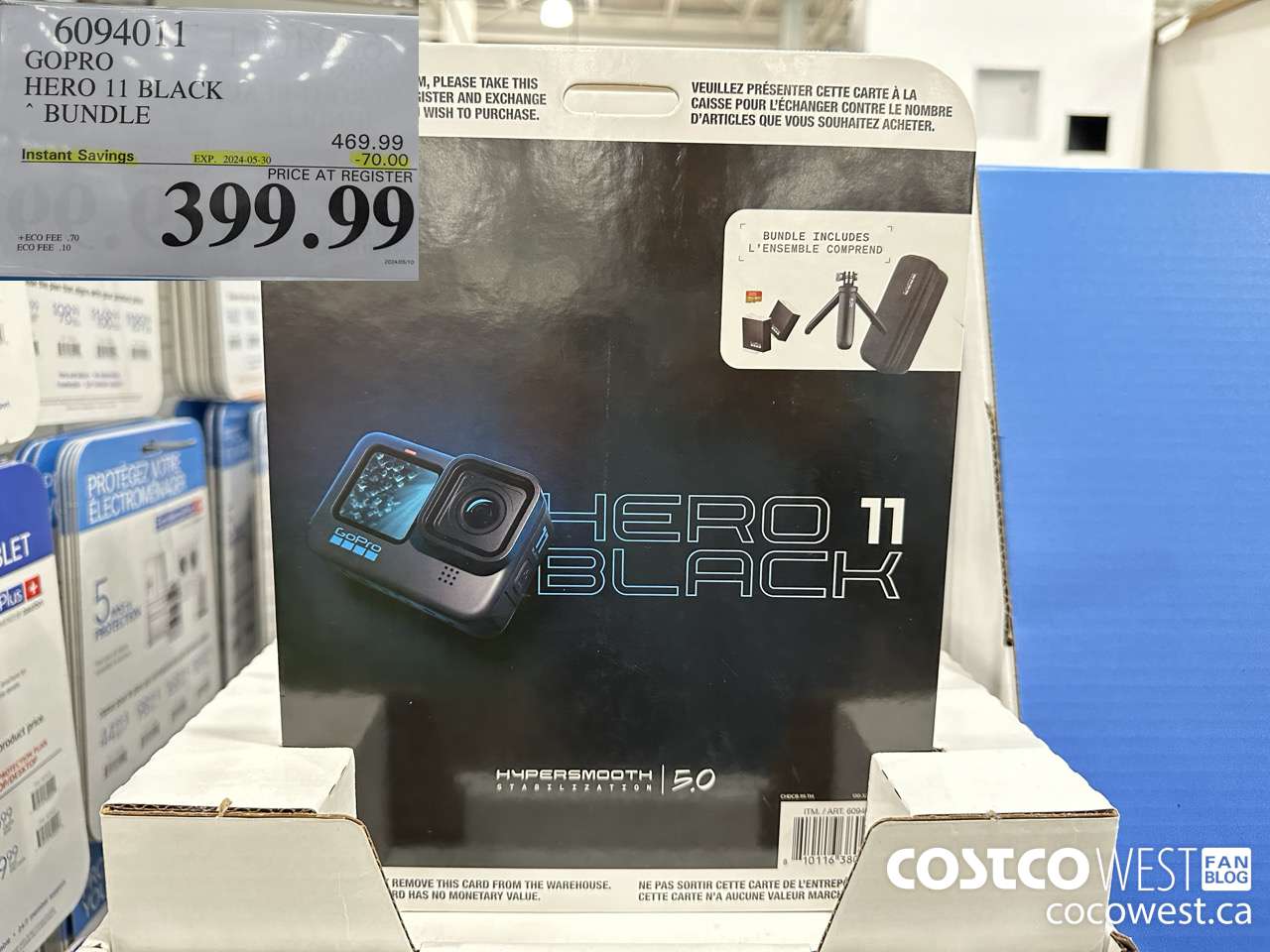 6094011 GOPRO HERO11 BLACK BUNDLE ($70.00 INSTANT SAVINGS EXPIRES ON 2024-05-30) $399.99