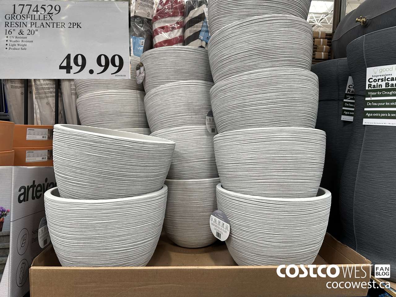 1774529 GROSFILLEX RESIN PLANTER 2PK 16