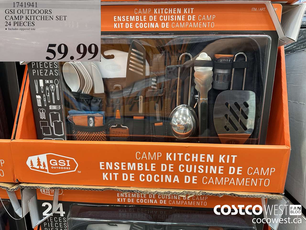 1741941 GSI OUTDOORS CAMP KITCHEN SET 24 PIECES $59.99