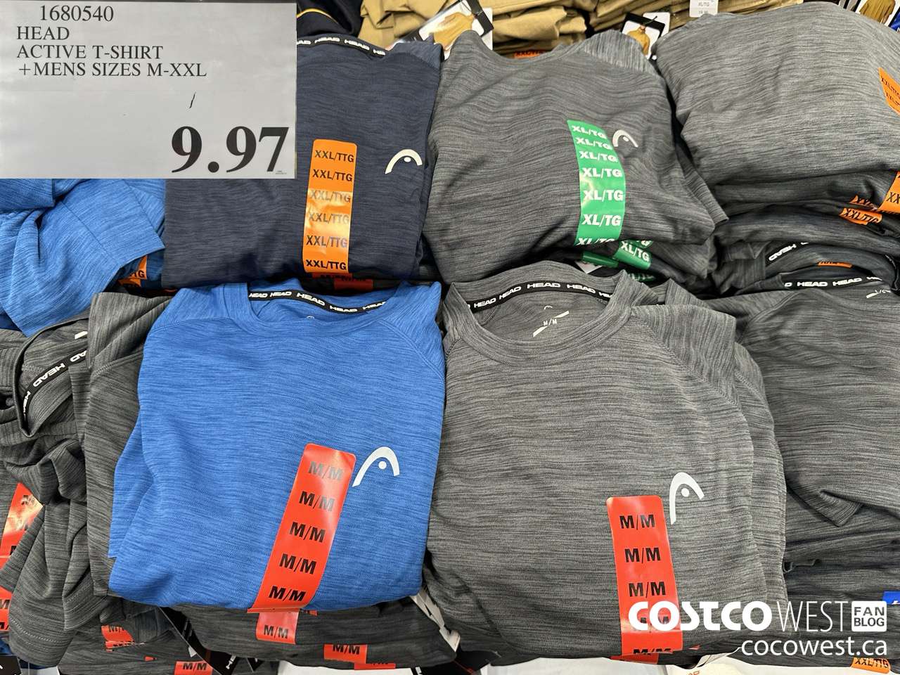 1680540 HEAD ACTIVE T-SHIRT MENS SIZES M-XXL $9.97