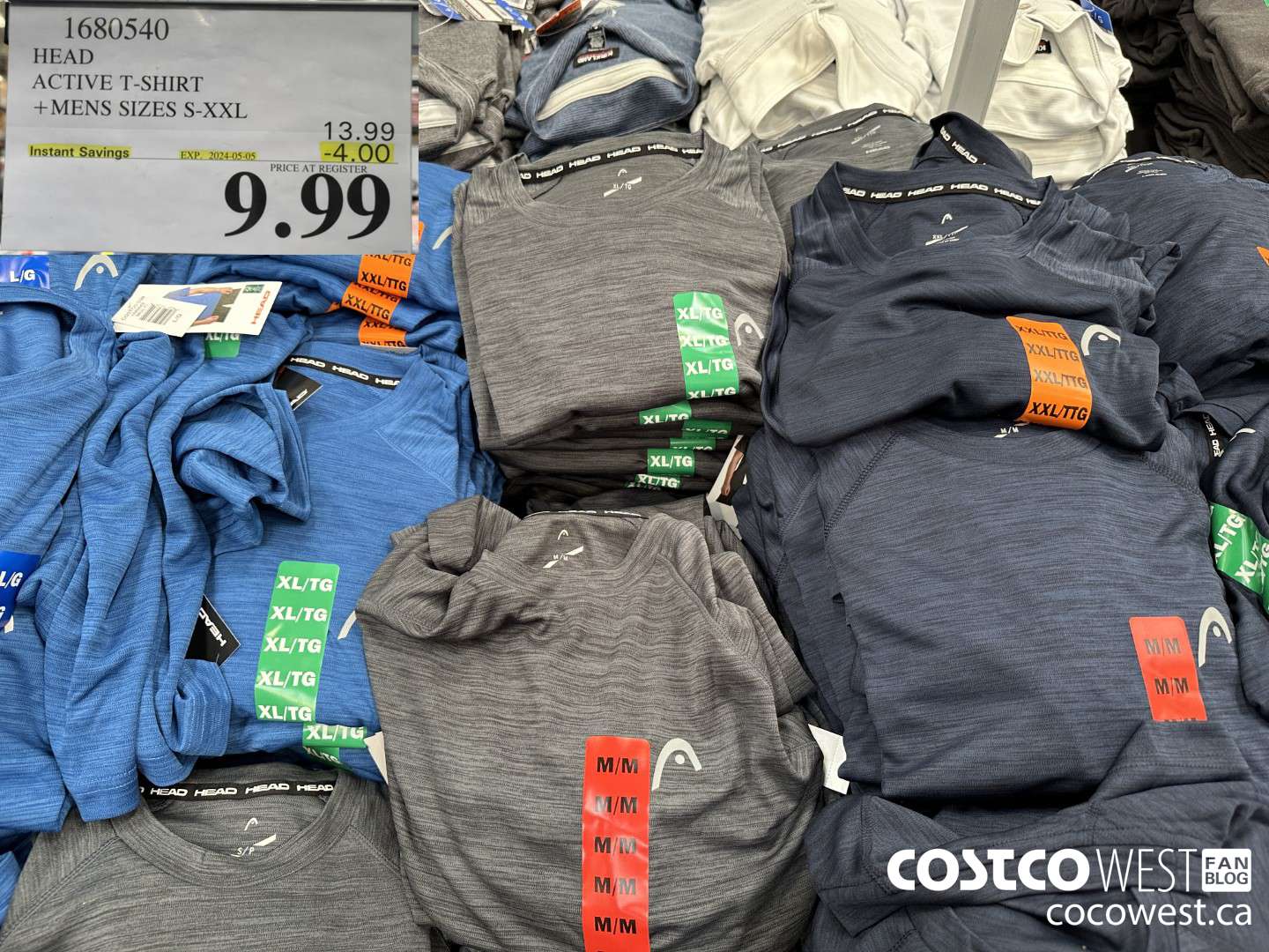 1680540 HEAD ACTIVE T-SHIRT MENS SIZES S-XXL ($4.00 INSTANT SAVINGS EXPIRES ON 2024-05-05) $9.99