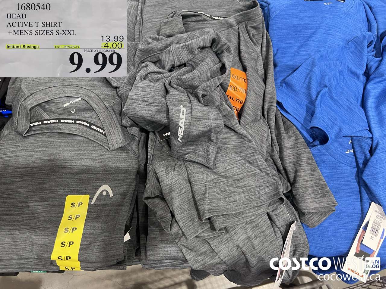 1680540 HEAD ACTIVE T-SHIRT MENS SIZES S-XXL ($4.00 INSTANT SAVINGS EXPIRES ON 2024-05-19) $9.99