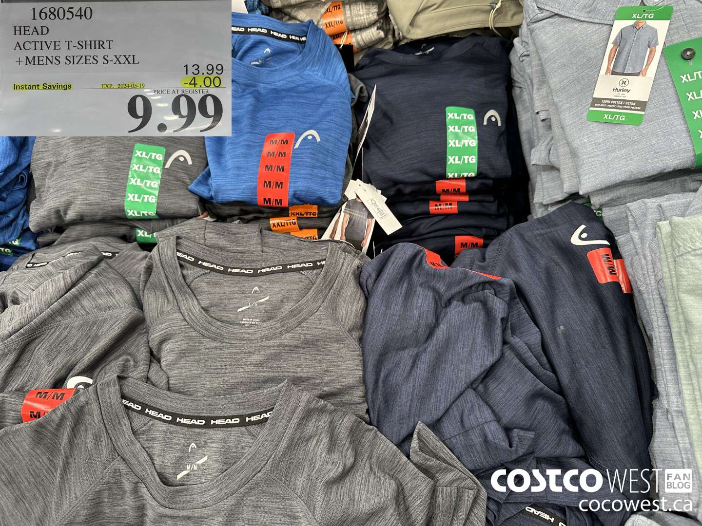 1680540 HEAD ACTIVE T-SHIRT MENS SIZES S-XXL ($4.00 INSTANT SAVINGS EXPIRES ON 2024-05-19) $9.99