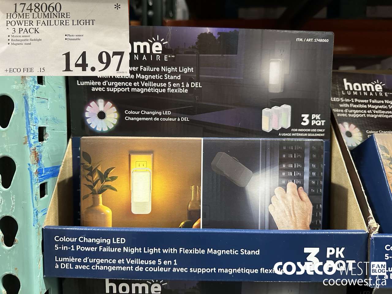 1748060 HOME LUMINIRE POWER FAILURE LIGHT 3 PACK $14.97