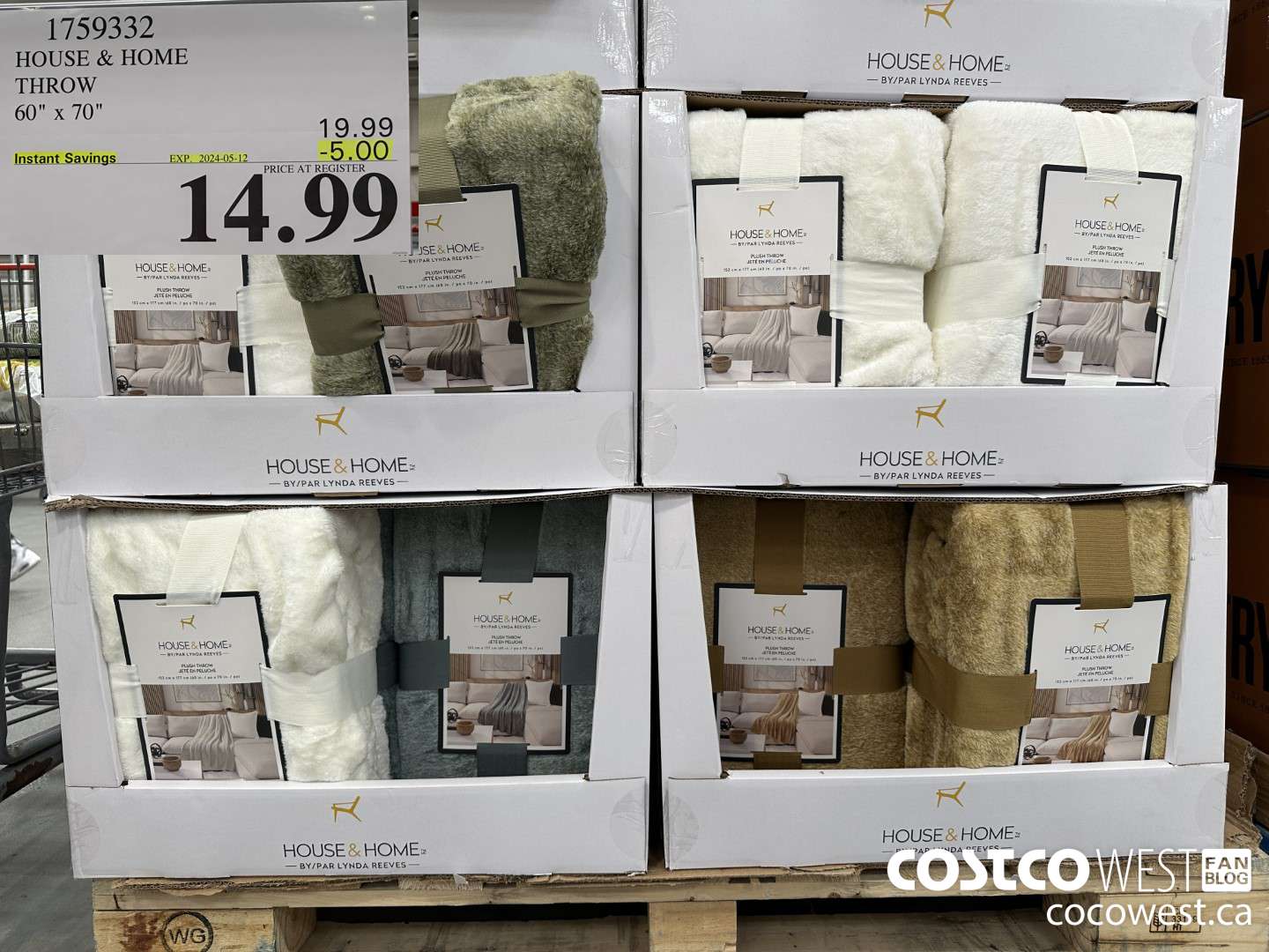 1759332 HOUSE AND HOME THROW 60