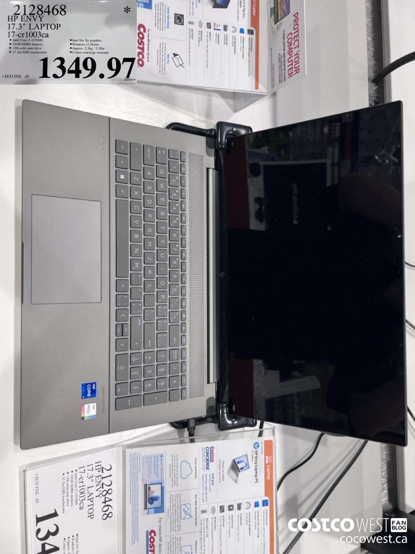 2128468 HP ENVY 17.3IN LAPTOP COMPUTER 17-CR1003CA $1349.97