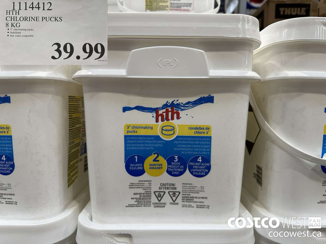 1114412 HTH CHLORINE PUCKS 8 KG $39.99