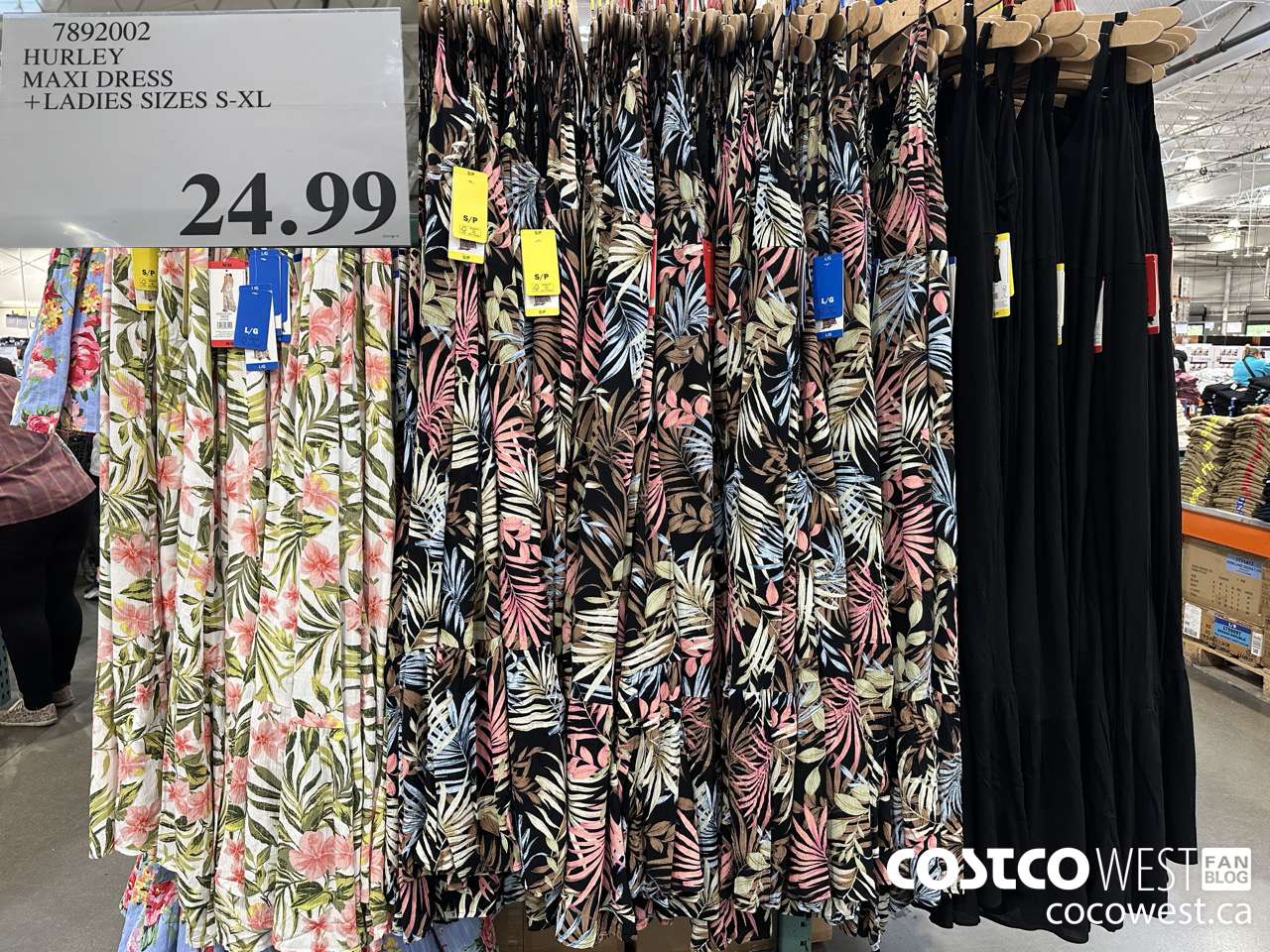 7892002 HURLEY MAXI DRESS LADIES SIZES S-XL $24.99