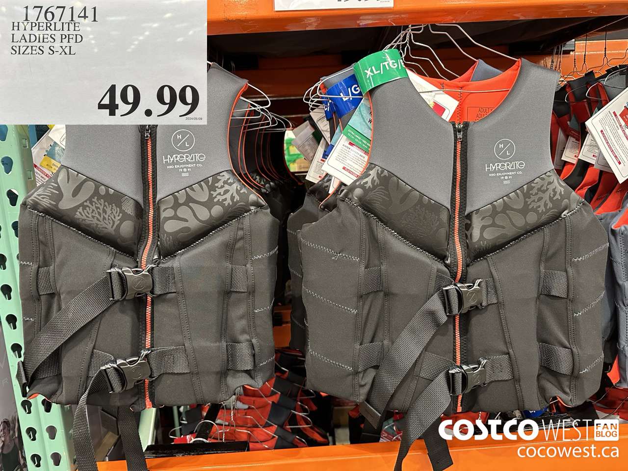 1767141 HYPERIITE LADIES PFD SIZES S-XL $49.99