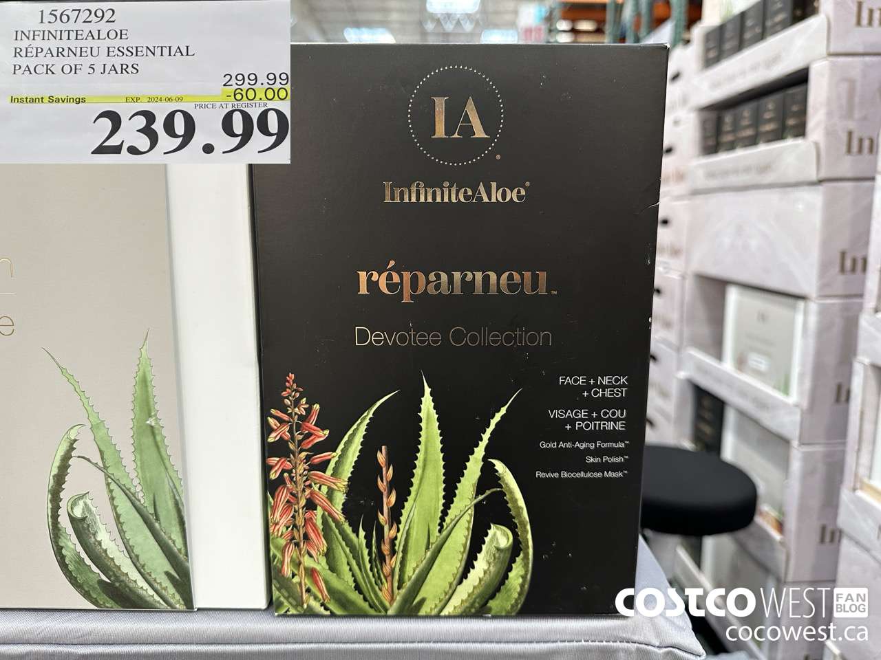 1567292 INFINITEALOE REPARNEU ESSENTIAL PACK OF 5 JARS ($60.00 INSTANT SAVINGS EXPIRES ON 2024-06-09) $239.99