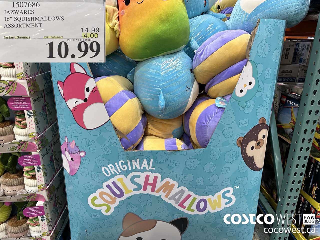 1507686 JAZWARES SQUISHMALLOWS 16 INCH PLUSH ASSORTMENT ($4.00 INSTANT SAVINGS EXPIRES ON 2024-06-02) $10.99