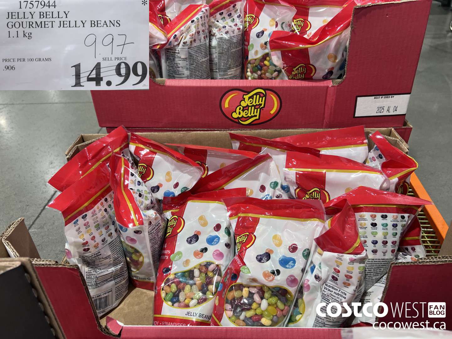 1757944 JELLY BELLY GOURMET JELLY BEANS 1.1 kg $9.97