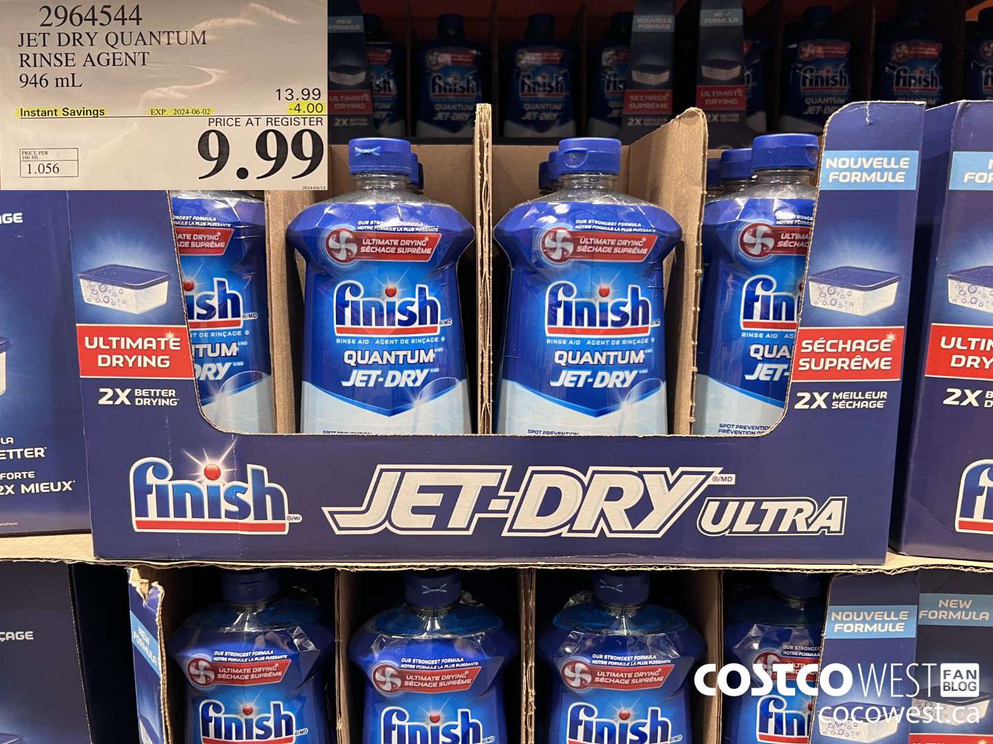 2964544 JET DRY ULTRA RINSE AGENT 946 mL ($4.00 INSTANT SAVINGS EXPIRES ON 2024-06-02) $9.99
