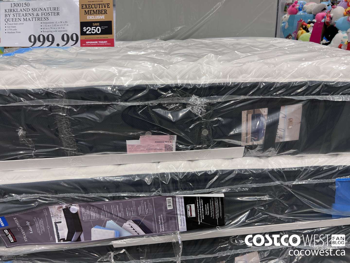 1300150 KIRKLAND SIGNATURE BY STEARNS & FOSTER QUEEN MATTRESS ($250.00 INSTANT SAVINGS EXPIRES ON 2024-05-19) $749.99