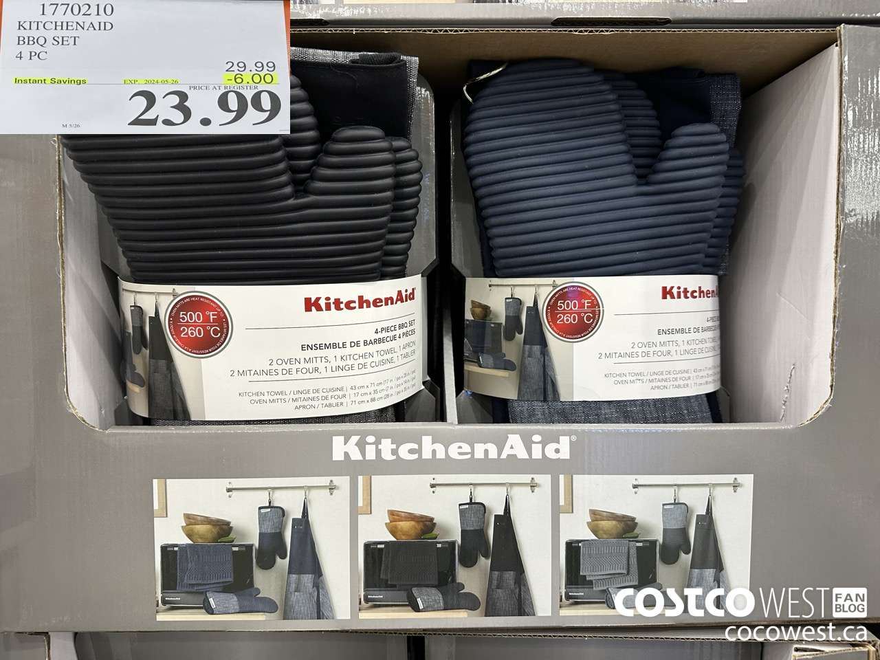 1770210 KITCHENAID BBQ SET 4PC ($4.00 INSTANT SAVINGS EXPIRES ON 2024-05-26) $23.99