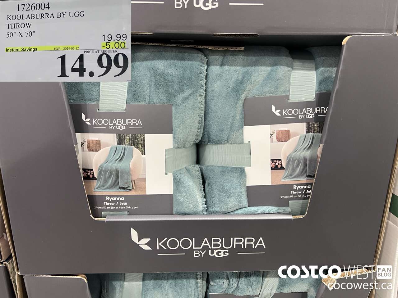 1726004 KOOLABURRA BY UGG THROW 50