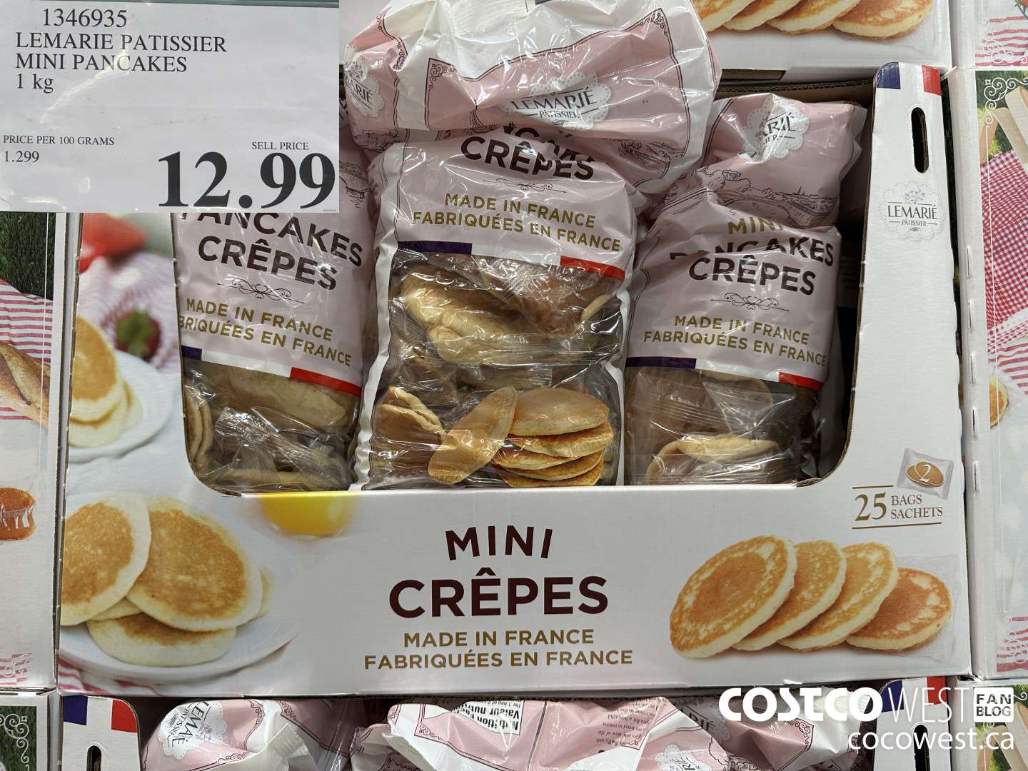 1346935 LEMARIE PATISSIER MINI PANCAKES 1KG $12.99