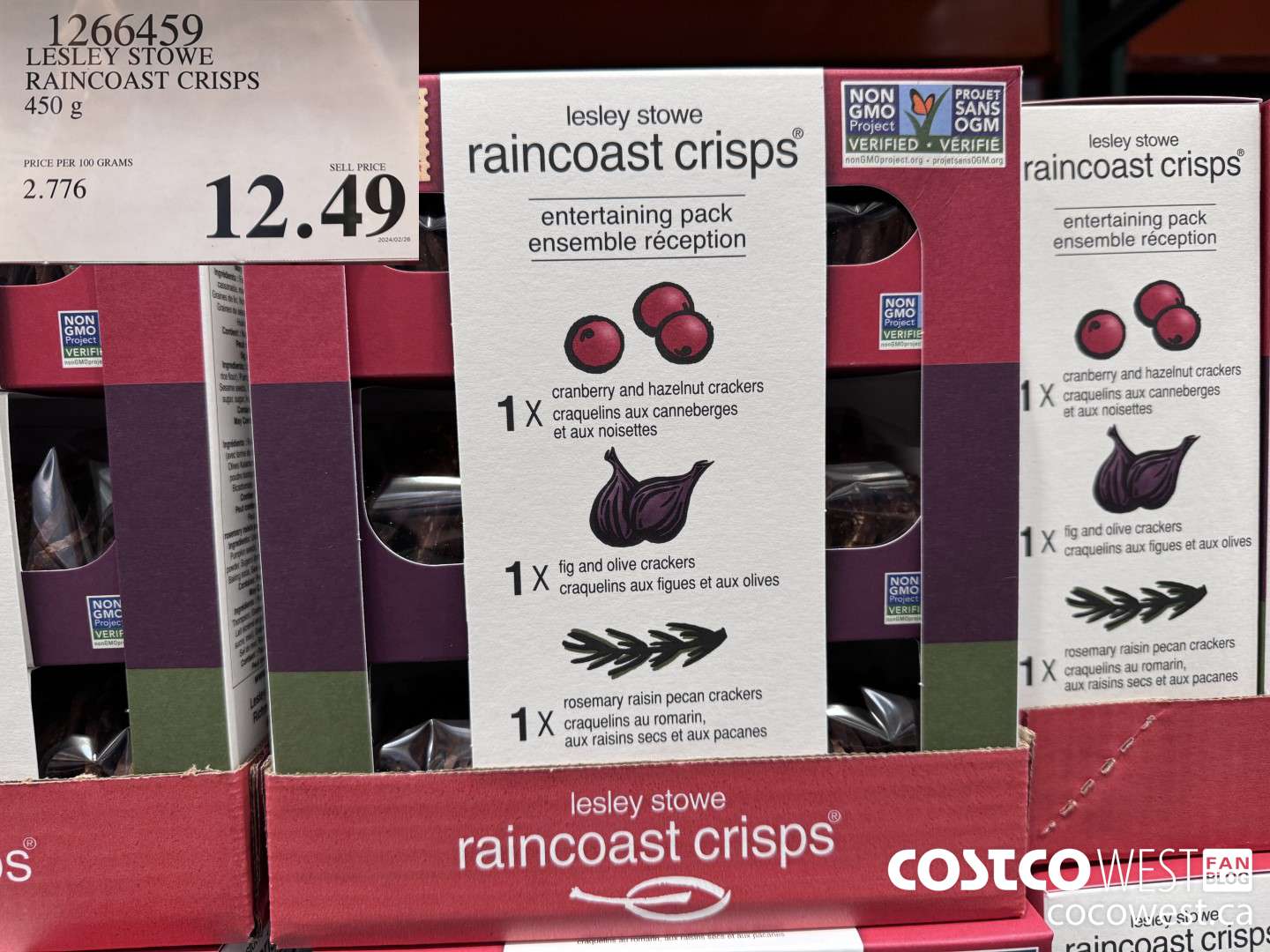 1266459 LESLEY STOWE RAINCOAST CRISPS 450 g $12.49