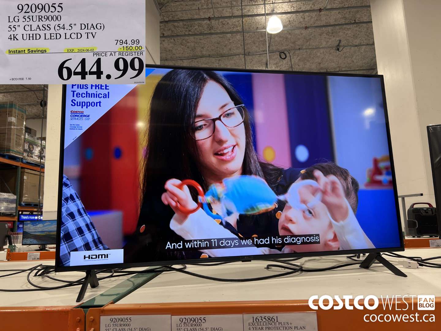 9209055 LG 55UR9000 55