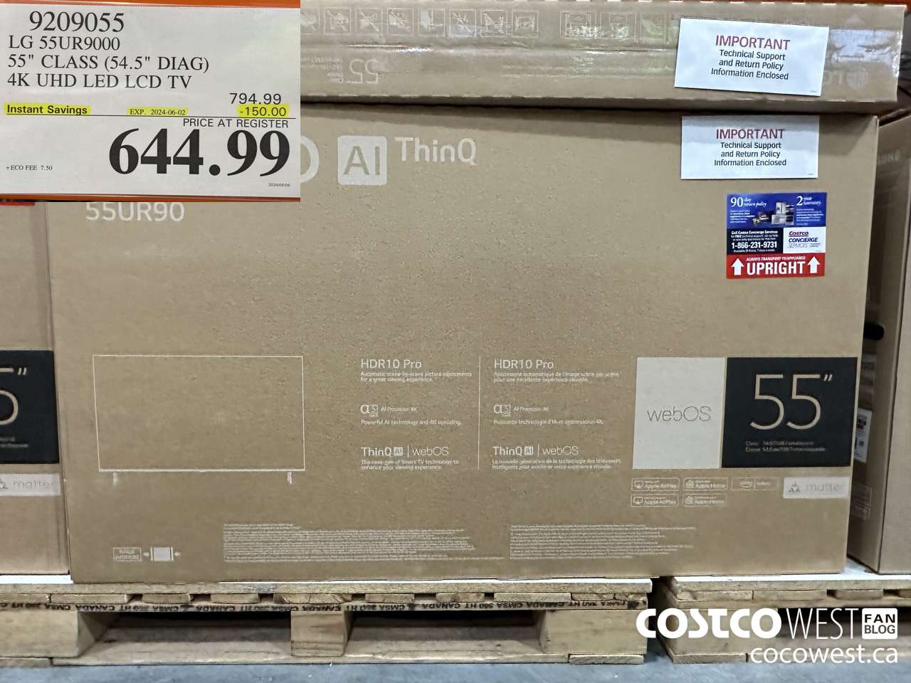 9209055 LG 55UR9000 55