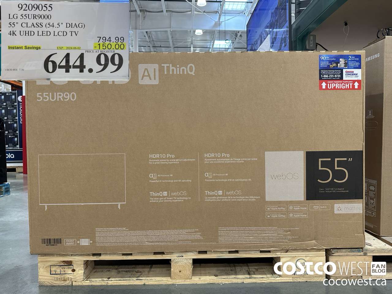 9209055 LG 55UR9000 55