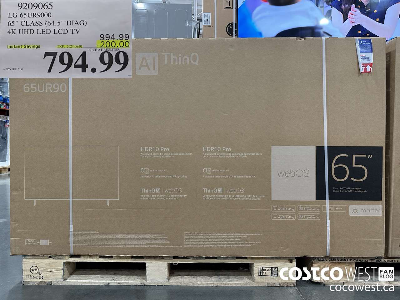 9209065 LG 65UR9000 65