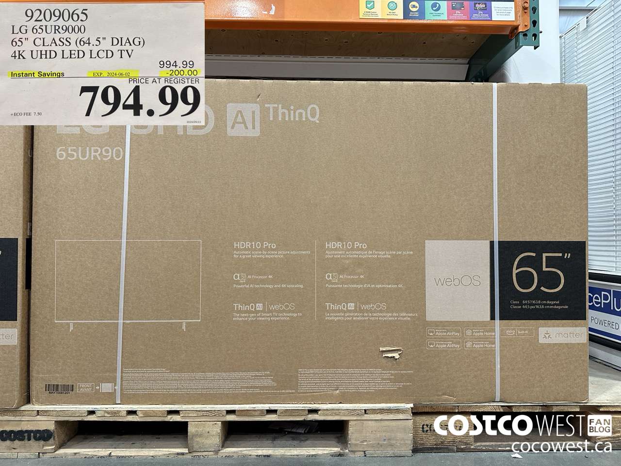 9209065 LG 65UR9000 65