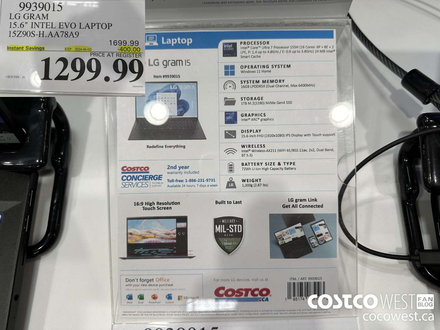 9939015 LG GRAM 15.6