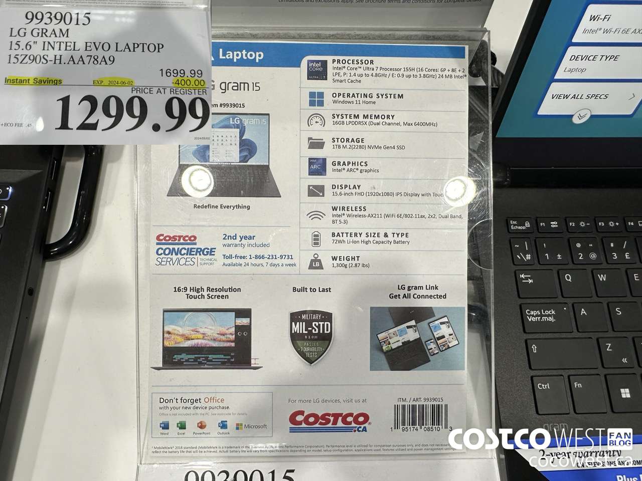 9939015 LG GRAM 15.6