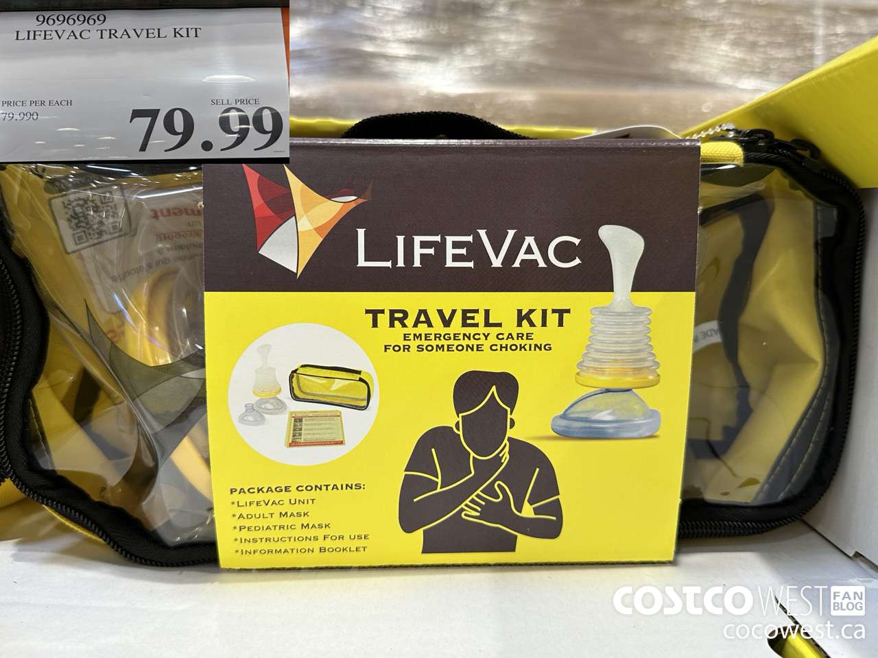 9696969 LIFEVAC TRAVEL KIT $79.99