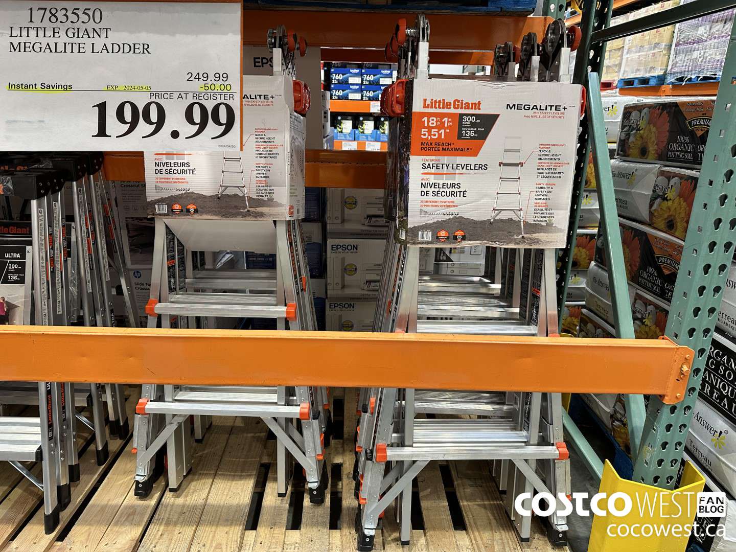 1783550 LITTLE GIANT MEGALITE LADDER ($50.00 INSTANT SAVINGS EXPIRES ON 2024-05-05) $199.99