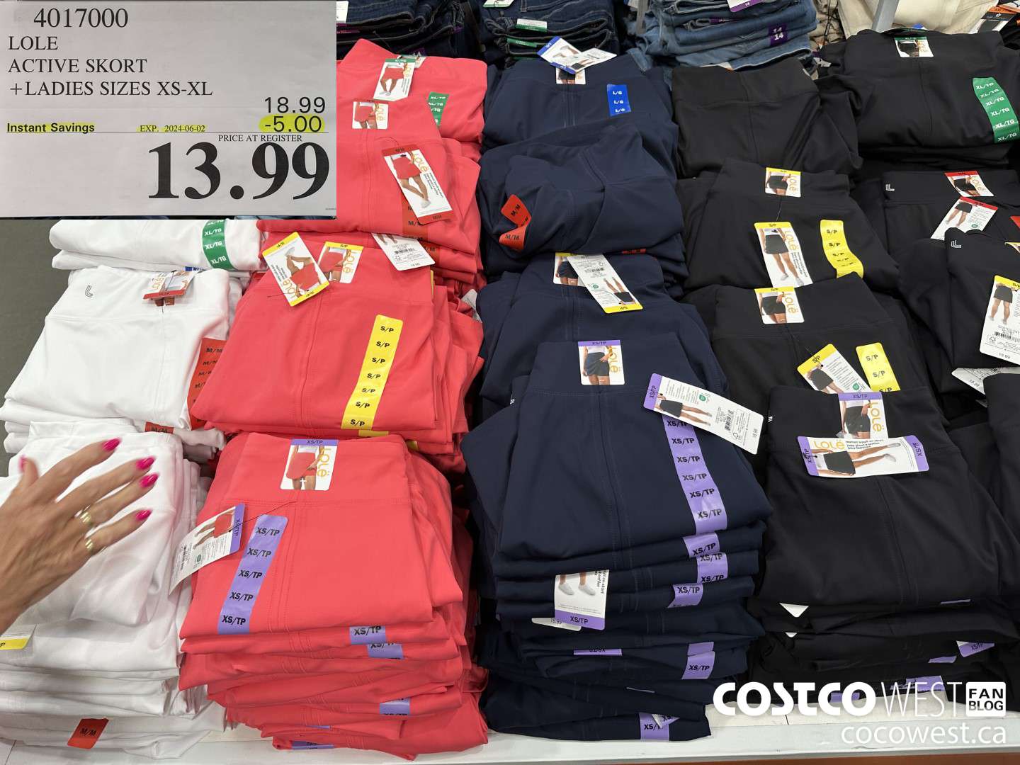 4017000 LOLE ACTIVE SKORT LADIES SIZES XS-XL ($5.00 INSTANT SAVINGS EXPIRES ON 2024-06-02) $13.99