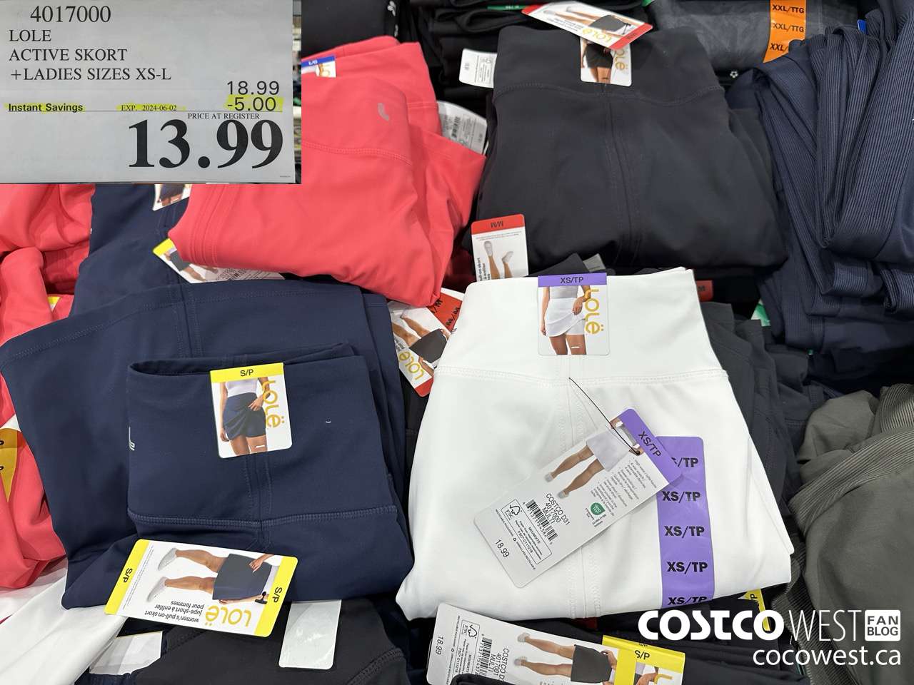 4017000 LOLE ACTIVE SKORT LADIES SIZES XS-XL ($5.00 INSTANT SAVINGS EXPIRES ON 2024-06-02) $13.99