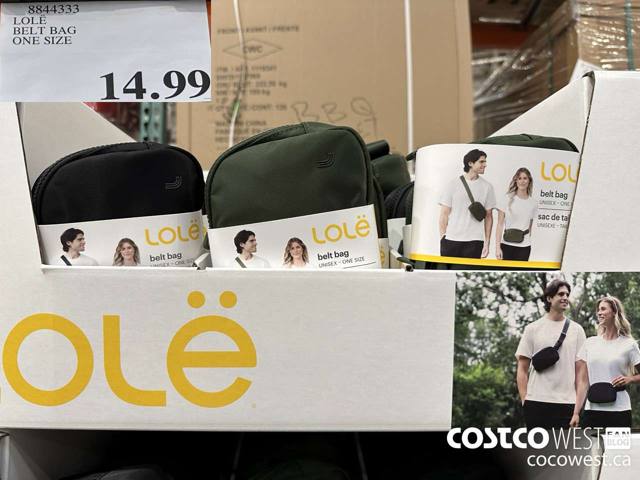 8844333 LOLE BELT BAG ONE SIZE $14.99