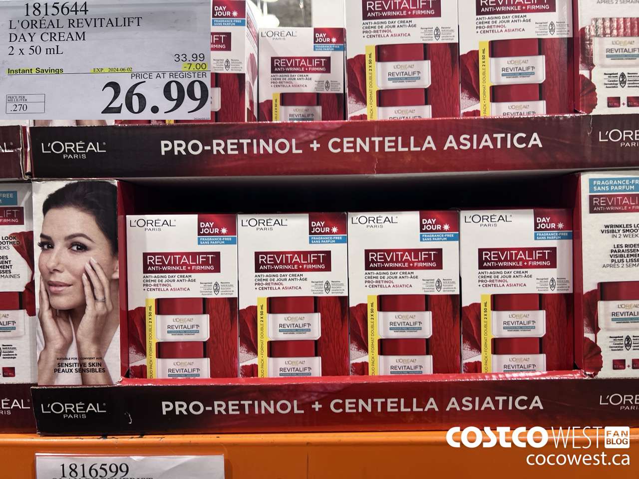 1815644 L'OREAL REVITALIFT DAY CREAM 2 X 50ML ($7.00 INSTANT SAVINGS EXPIRES ON 2024-06-02) $26.99