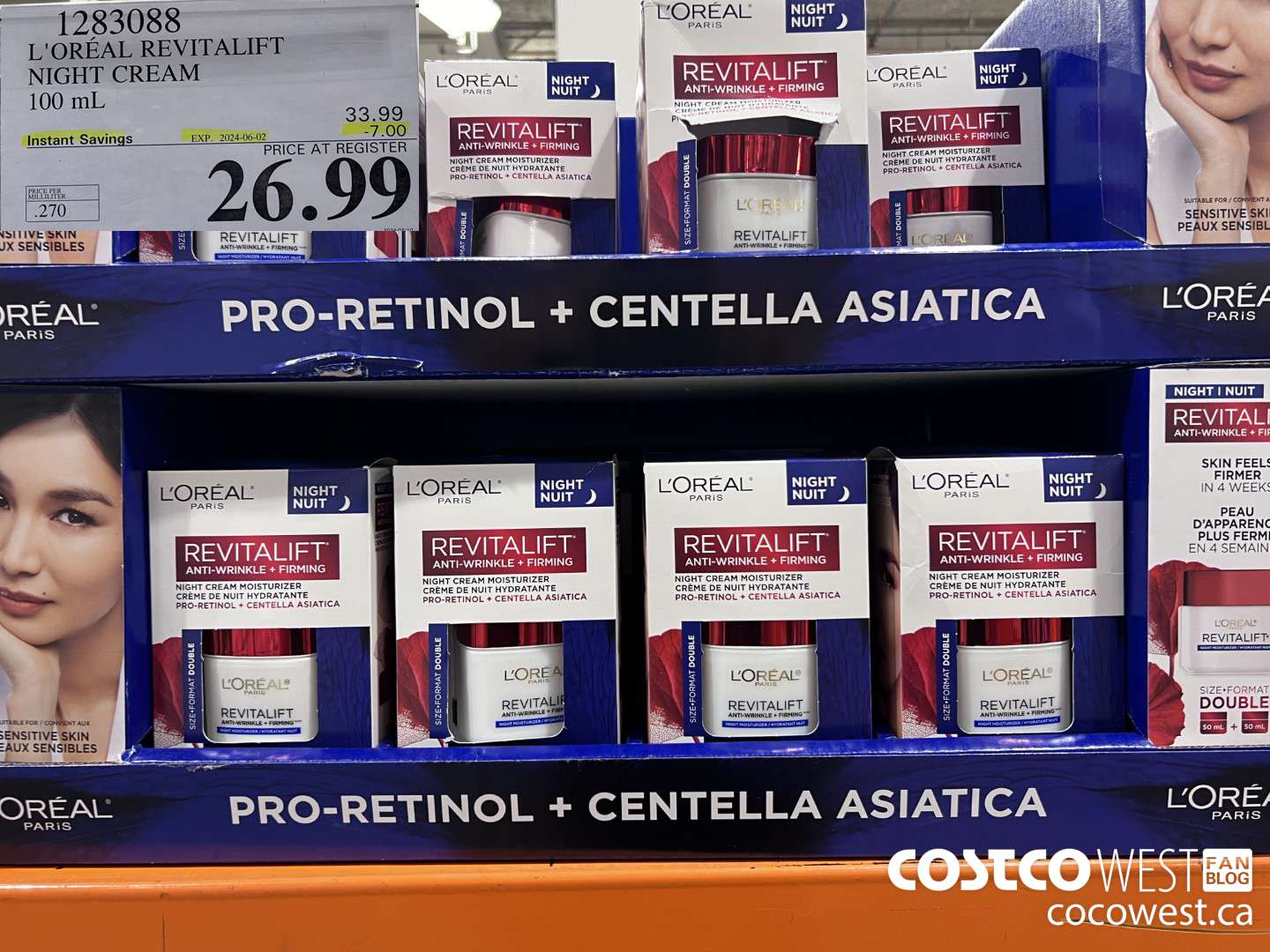 1283088 L'OREAL REVITALIFT NIGHT CREAM 100 mL ($7.00 INSTANT SAVINGS EXPIRES ON 2024-06-02) $26.99