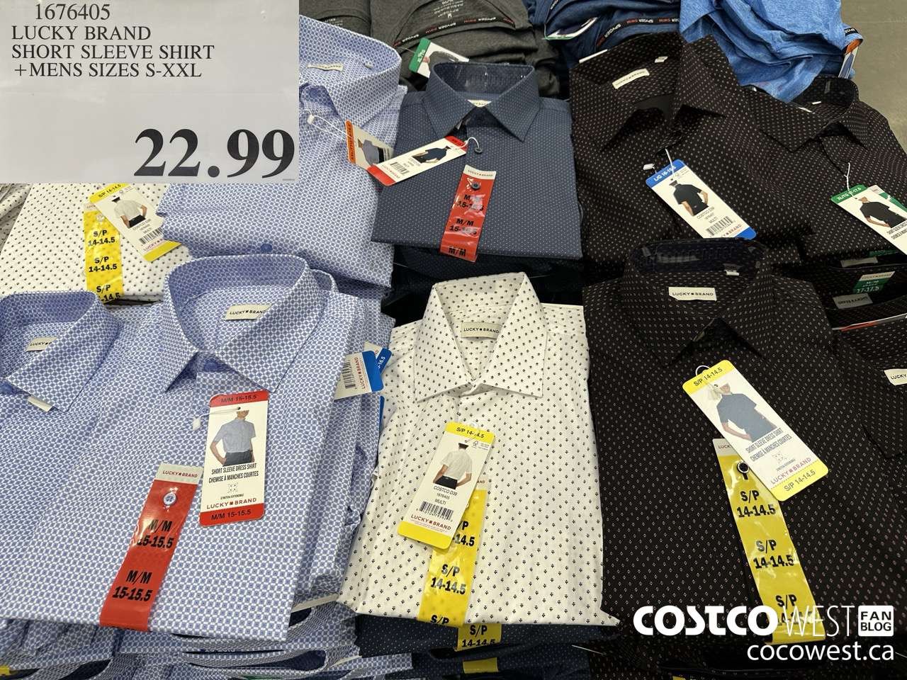 1676405 LUCKY BRAND SHORT SLEEVE SHIRT MENS SIZES S-XXL $22.99