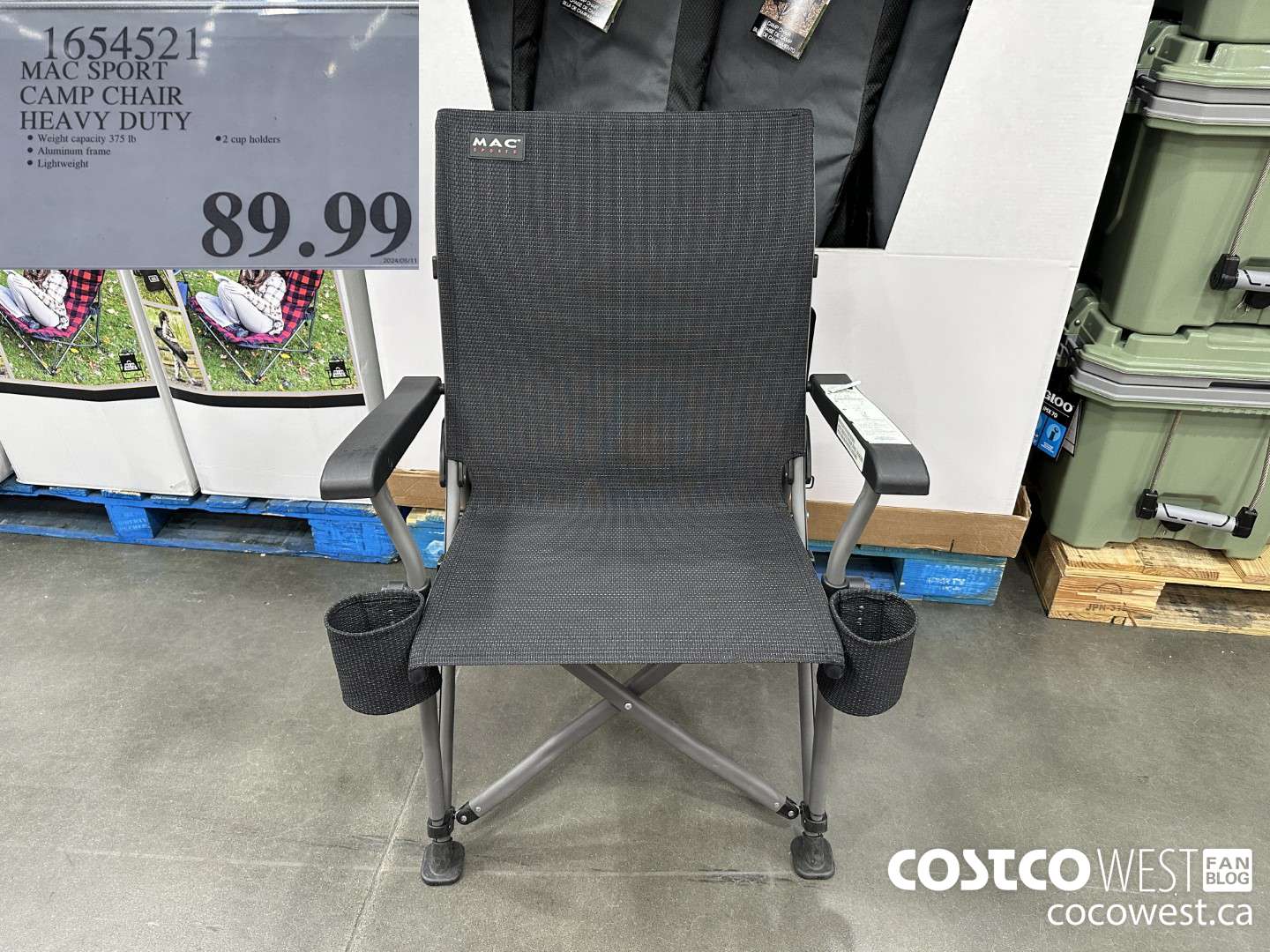 1654521 MAC SPORT CAMP CHAIR HEAVY DUTY $89.99