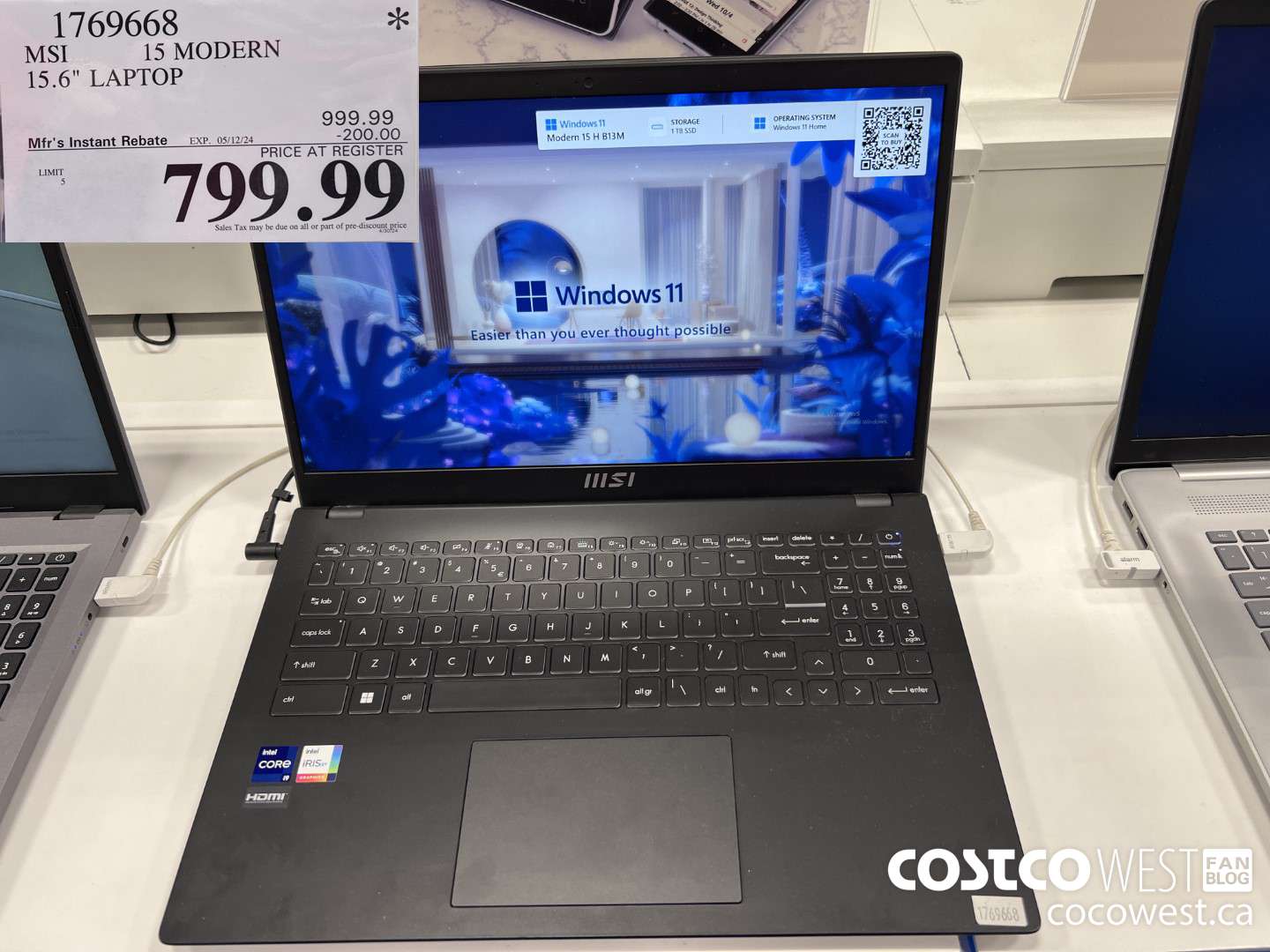 1769668 MSI 15 MODERN 15.6