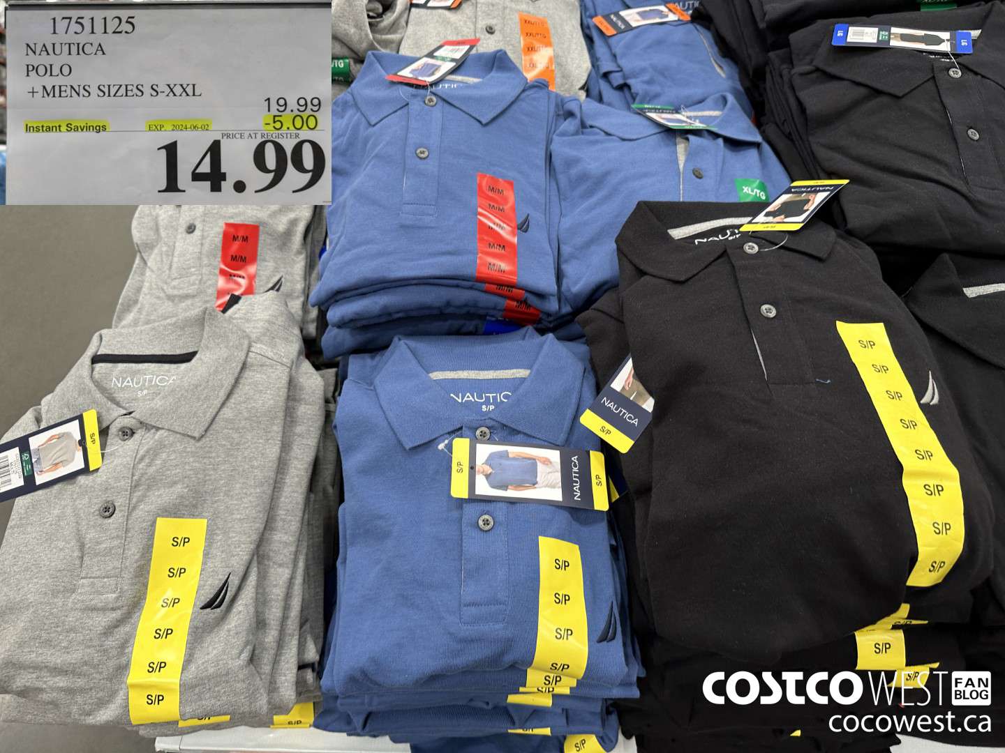 1751125 NAUTICA POLO MENS SIZES S-XXL ($5.00 INSTANT SAVINGS EXPIRES ON 2024-06-02) $14.99