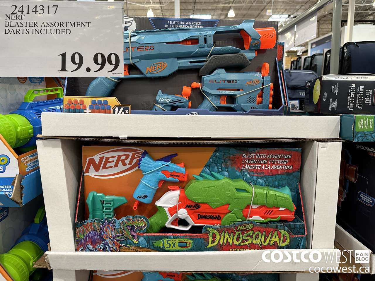 2414317 NERF BLASTER ASSORTMENT DARTS INCLUDED $19.99