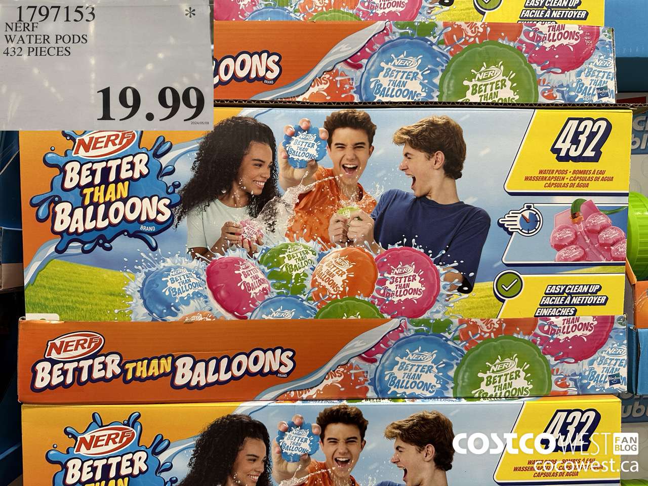 1797153 NERF WATER PODS 432 PIECES  $19.99