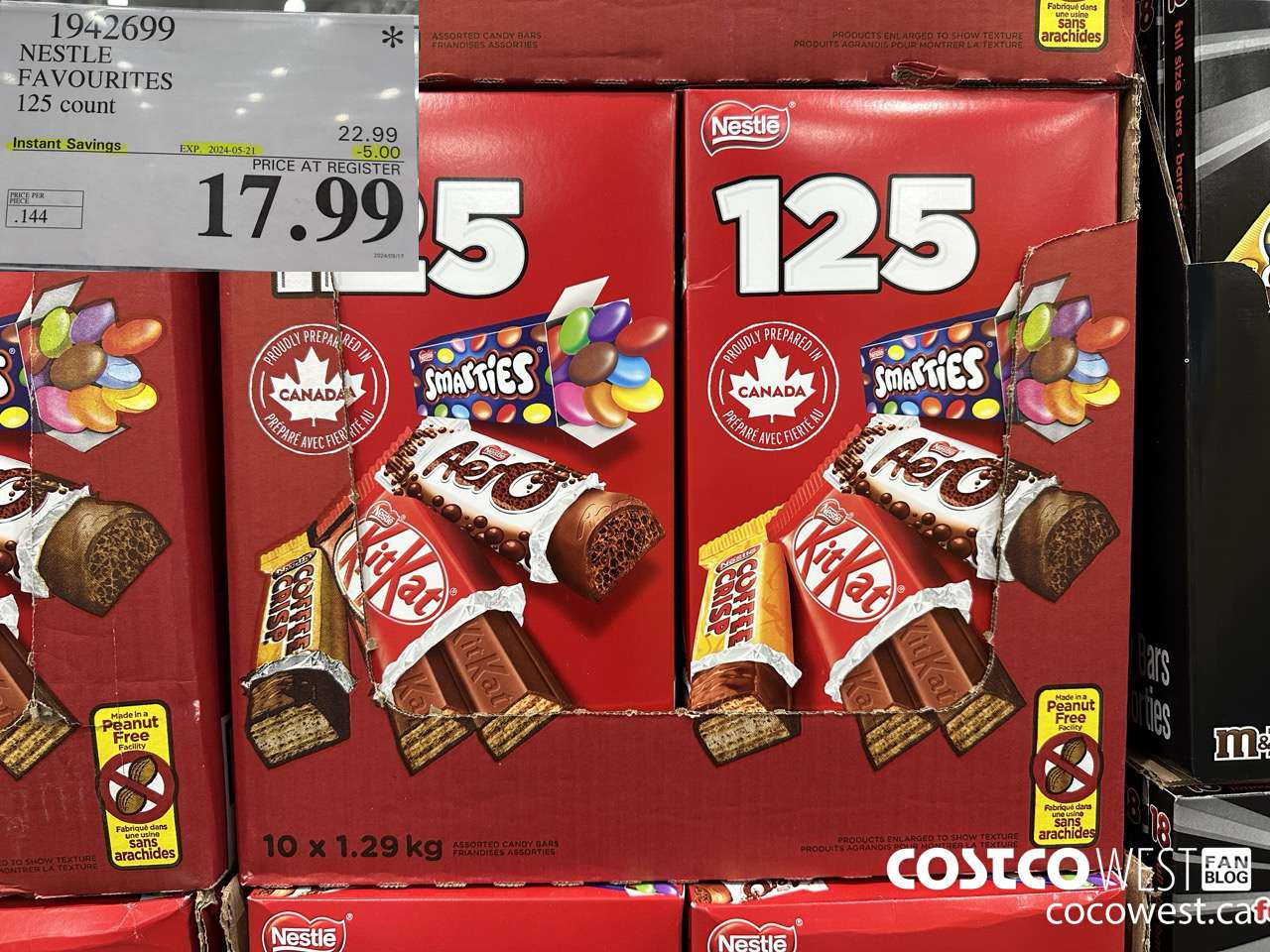 1942699 NESTLE FAVOURITES 125 count ($5.00 INSTANT SAVINGS EXPIRES ON 2024-05-21) $17.99