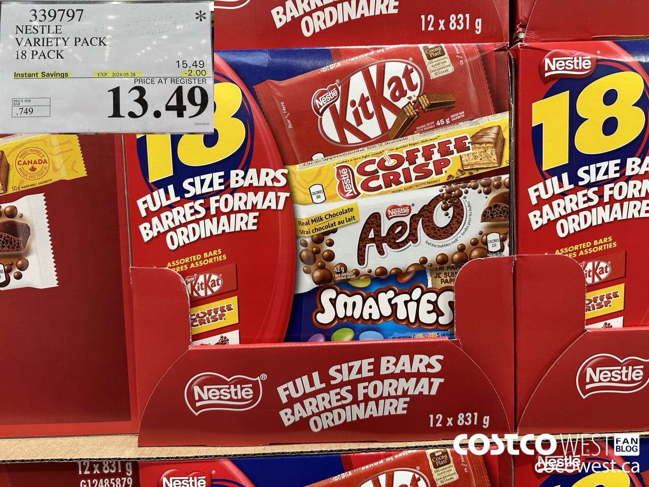 339797 NESTLE VARIETY PACK 18 PACK ($2.00 INSTANT SAVINGS EXPIRES ON 2024-05-28) $13.49