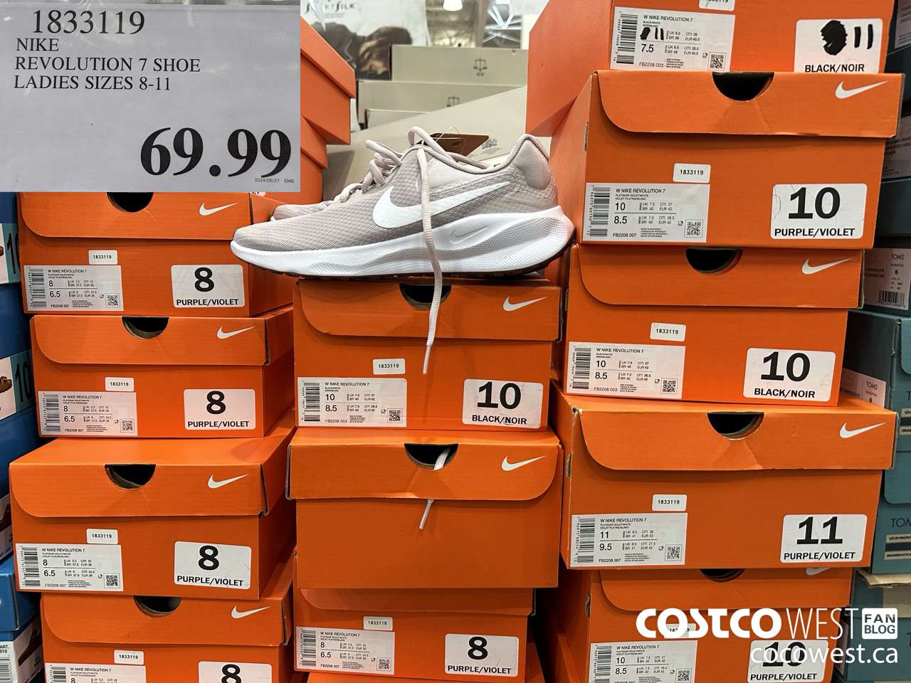 1833119 NIKE REVOLUTION 7 SHOE LADIES SIZES 8-11 $69.99