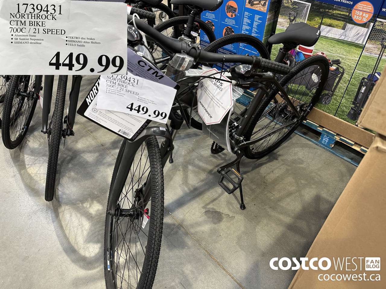 1739431 NORTHROCK CTM BIKE 700C/21 SPEED $449.99